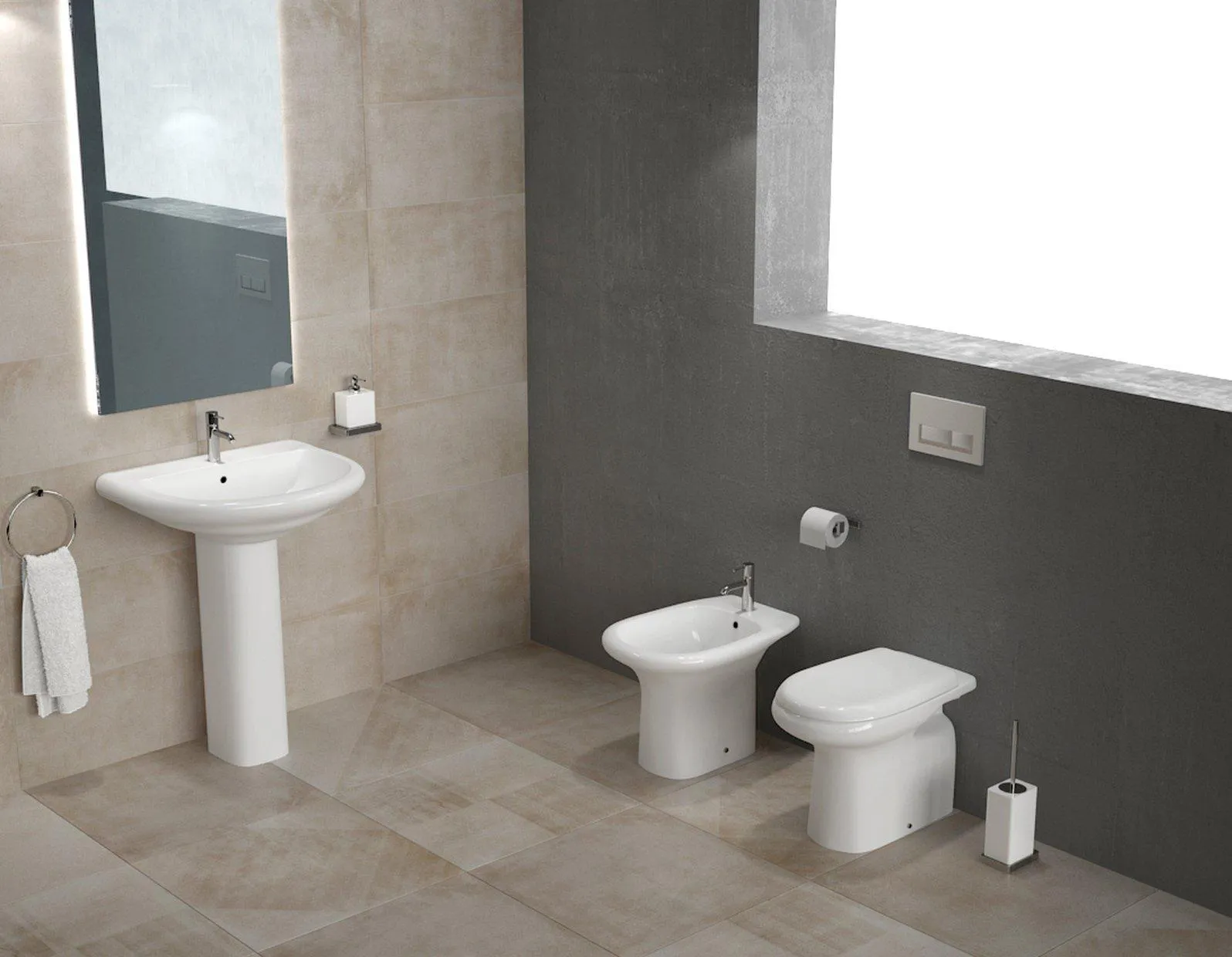 SANITARI A PAVIMENTO CON SEDILE COPRI WC RAK-ORIENT WC+Bidet | OurHome Store