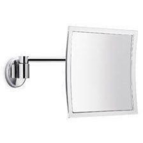 Specchio ingranditore a parete con braccio snodato, parabola L 20 cm Inda Hotellerie