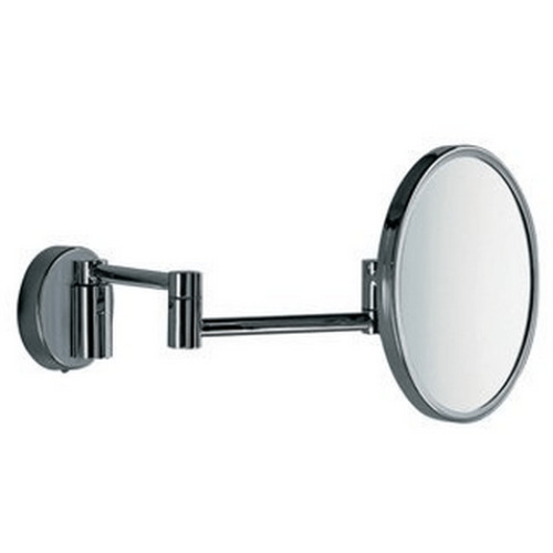 Specchio ingranditore a parete con doppio braccio snodato, parabola Ø 18 cm Inda Hotellerie